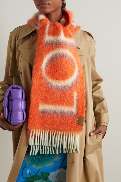 Blanket scarf, orange