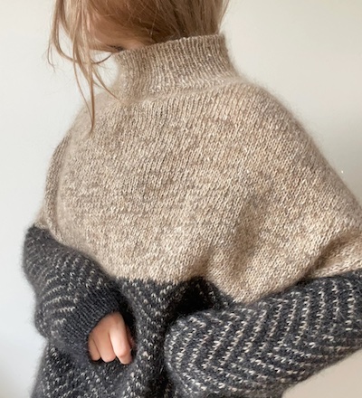 RIBBED JUMPER - English knitting pattern by Anne Ventzel